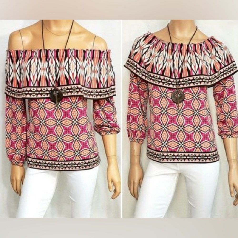 CHICO’S Off-The-Shoulder Top
